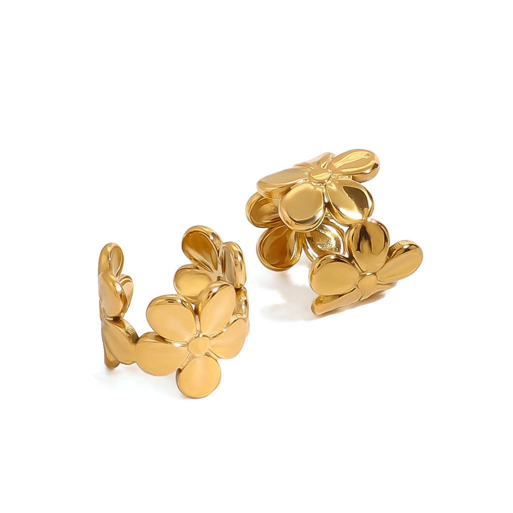 Ear cuff flower ( unidad )