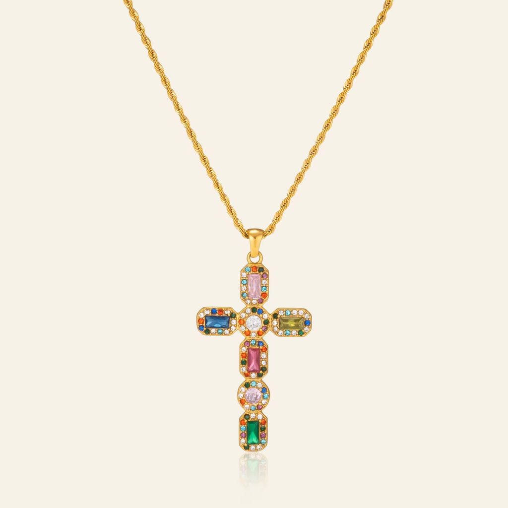 Cadena Cruz Rainbow