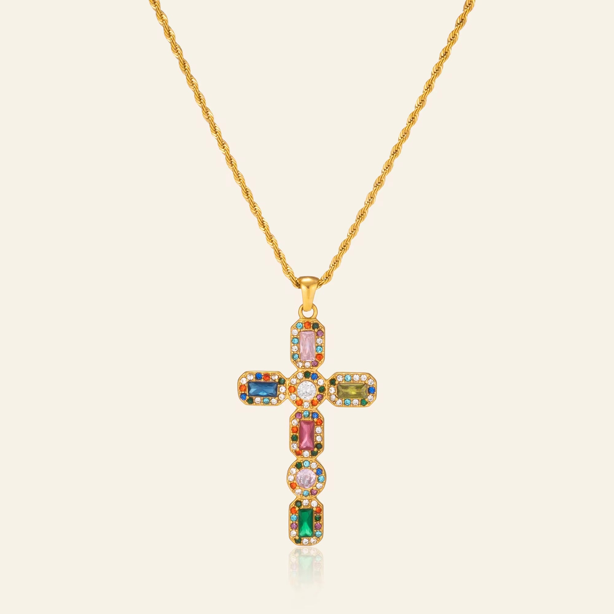 Cadena Cruz Rainbow