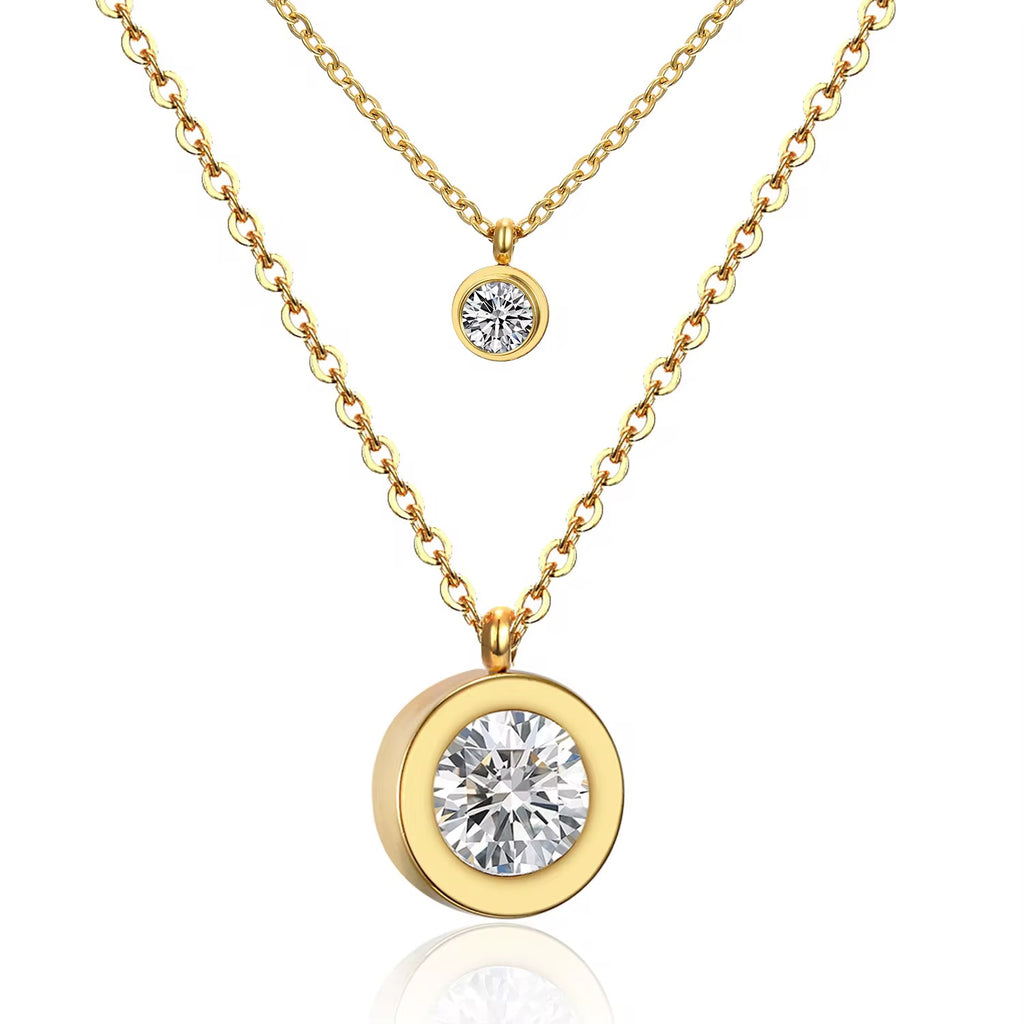 Cadena doble glitter