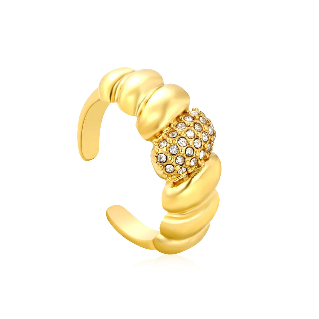 Anillo Croissant Zircon