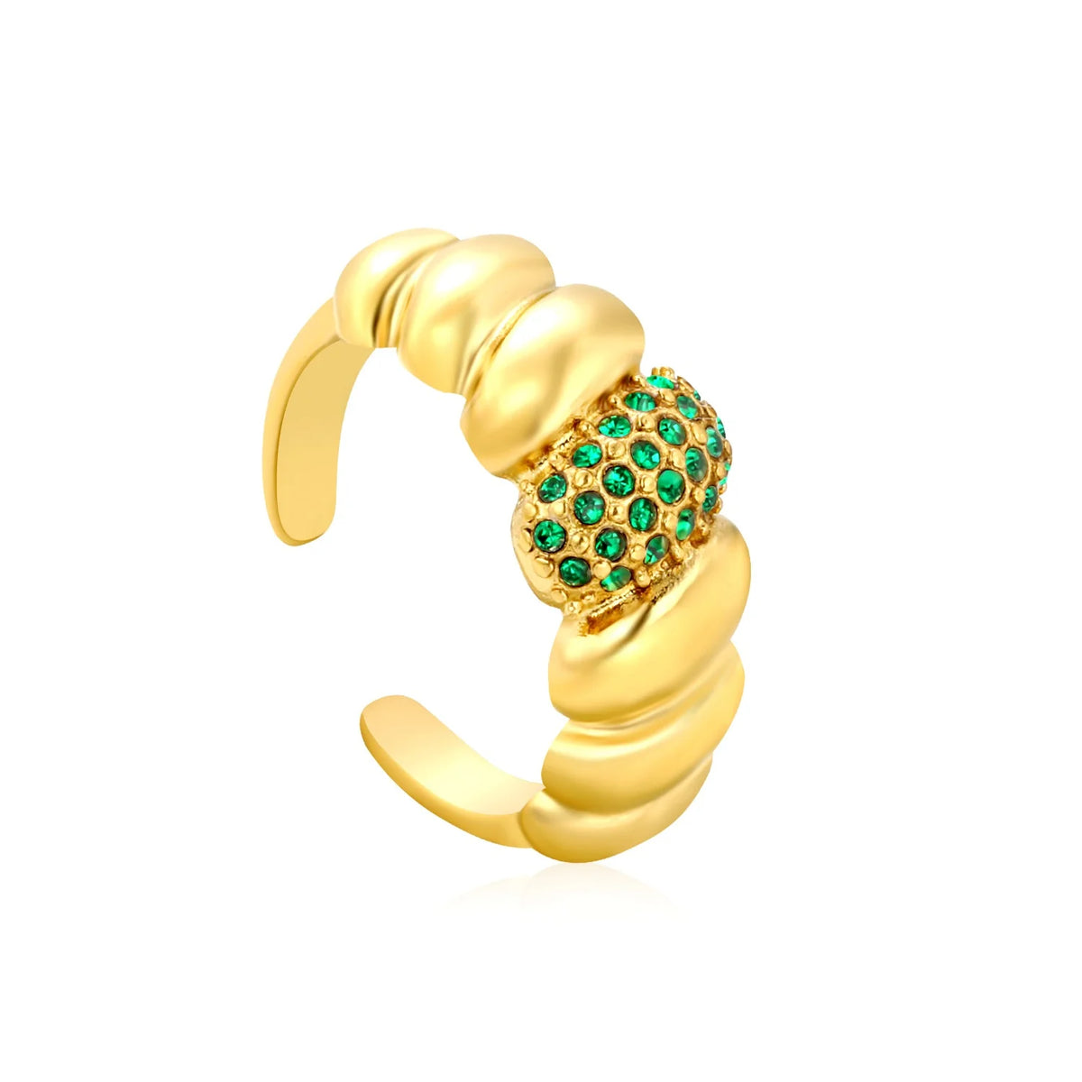 Anillo Croissant Zircon