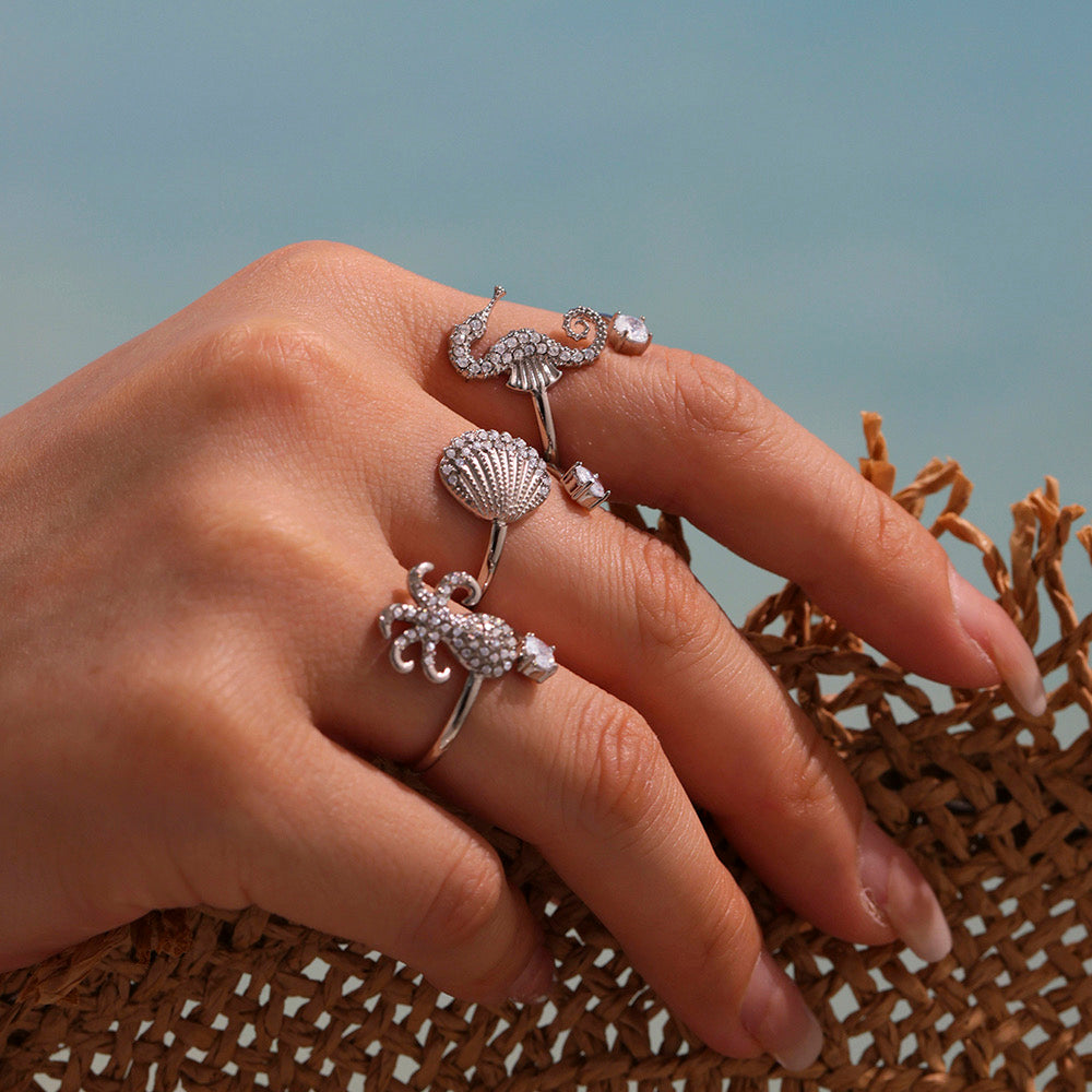 Anillo conquilla de mar 🌊