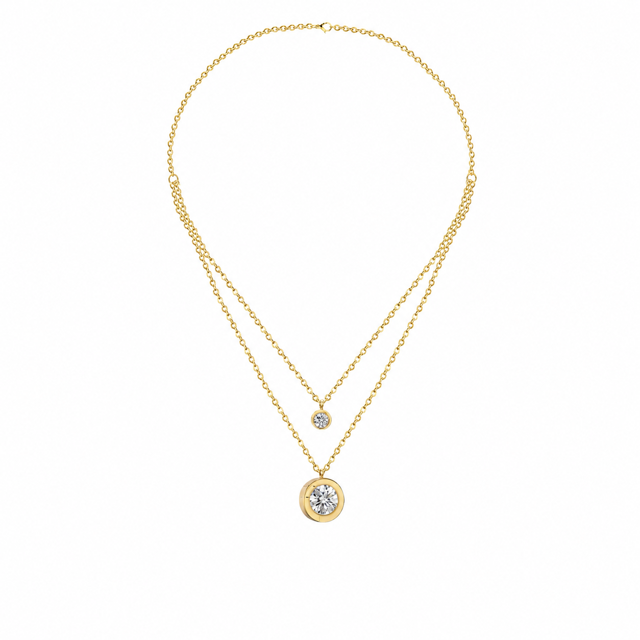Cadena doble glitter