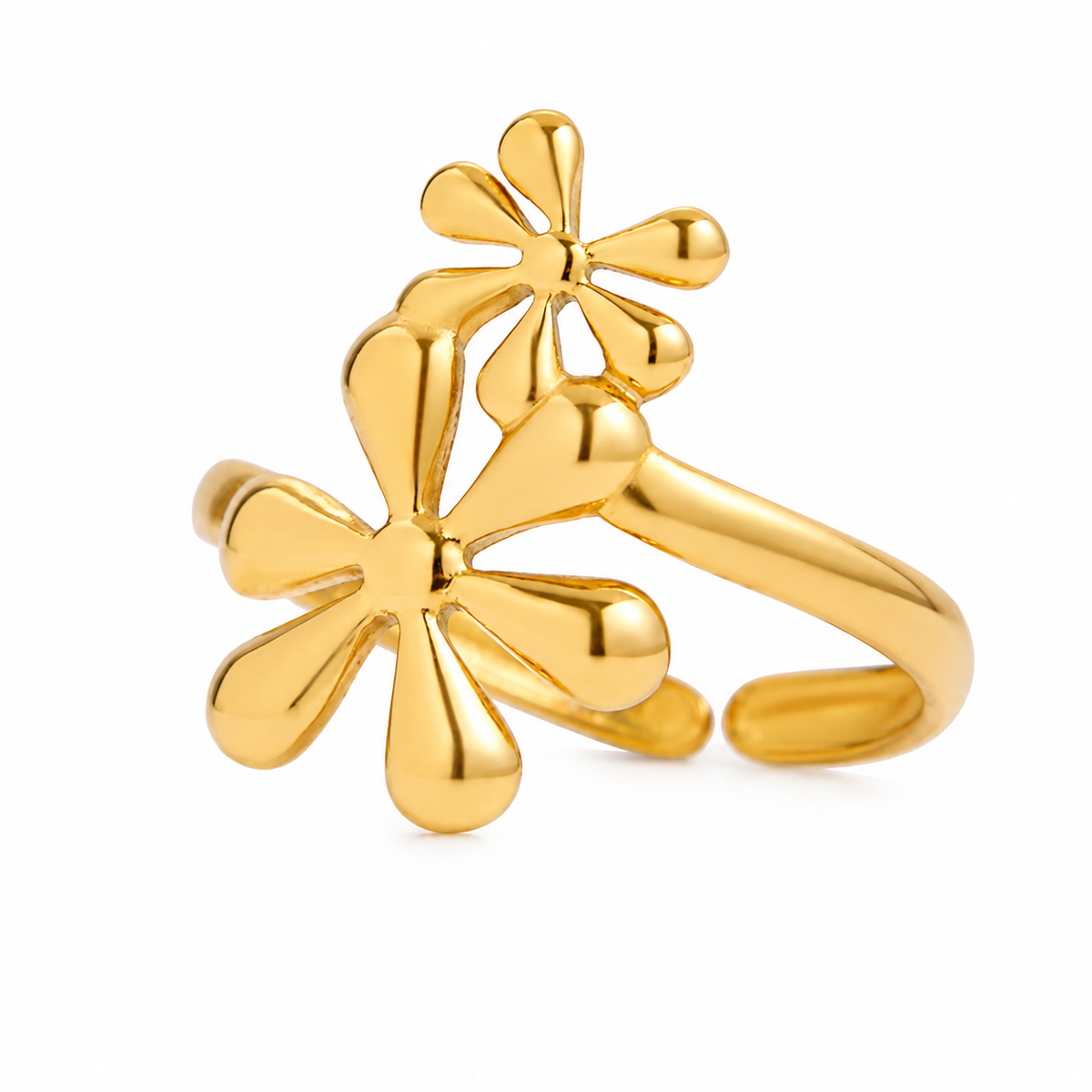 Anillo Flower Doble