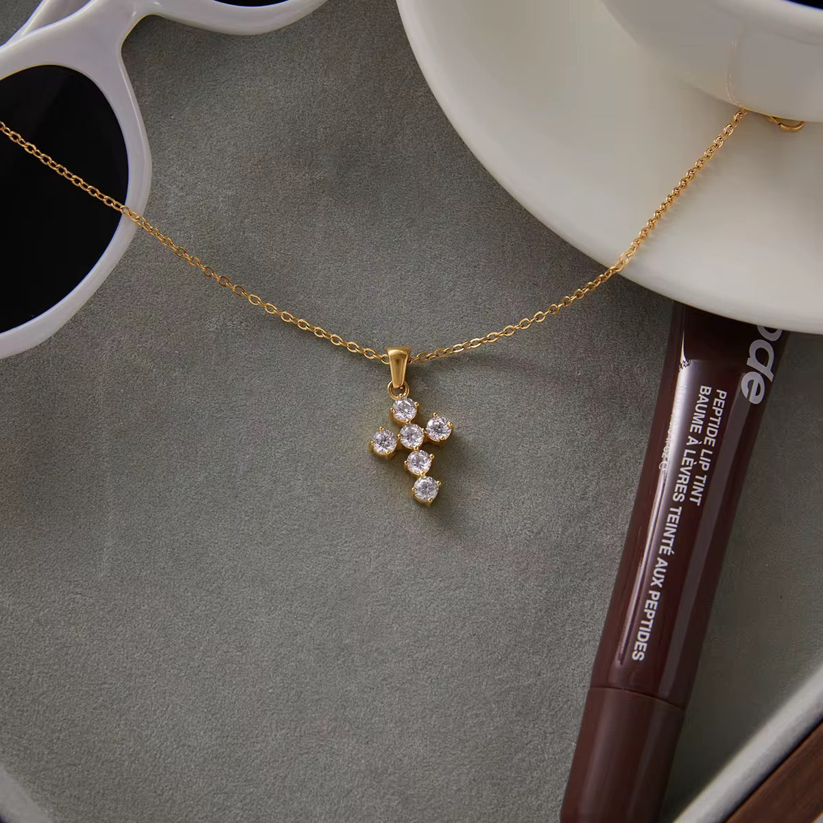 Cadena cruz Faith