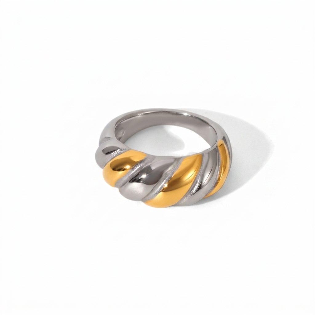 Anillo croissant dúo