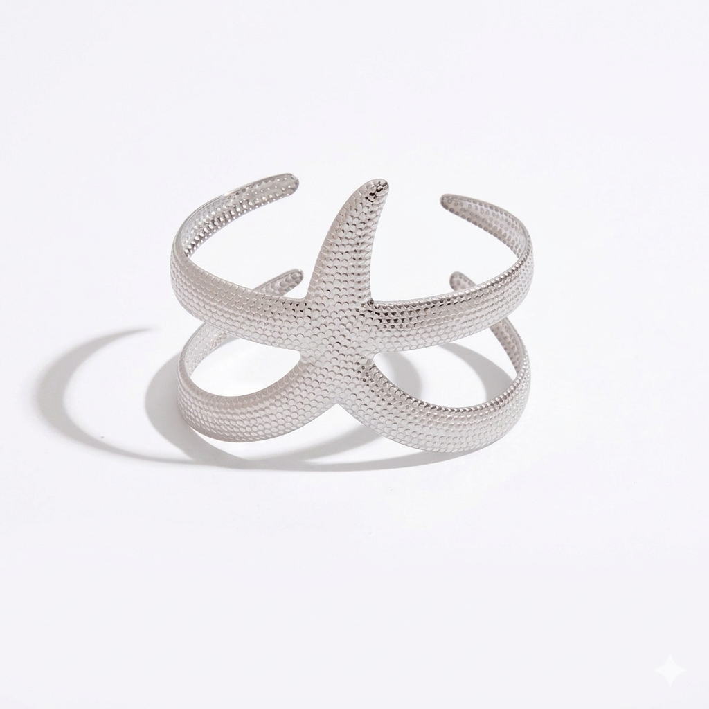 Brazalete Coral silver