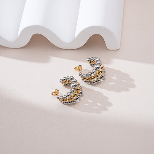 Pendientes bubble bicolor