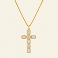 Cadena Cruz White