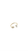 Anillo gota doble
