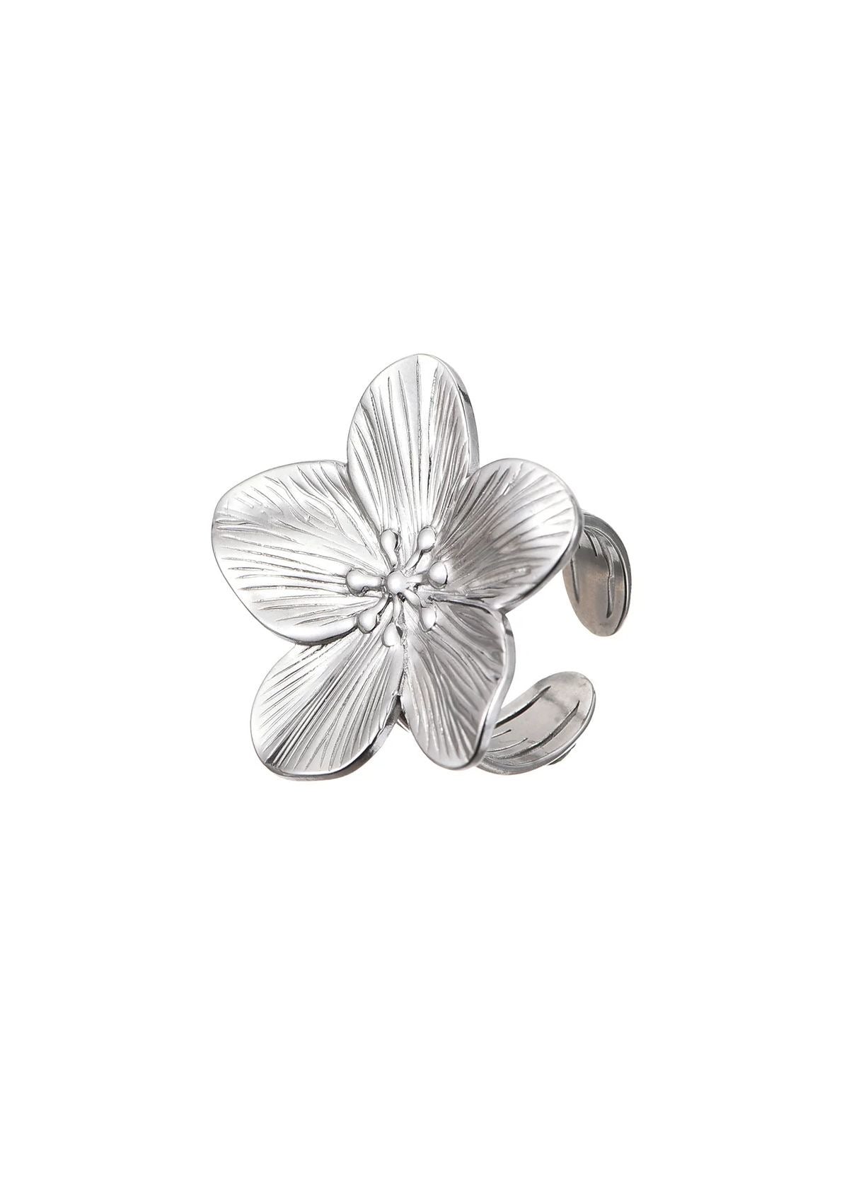 Anillo flower silver