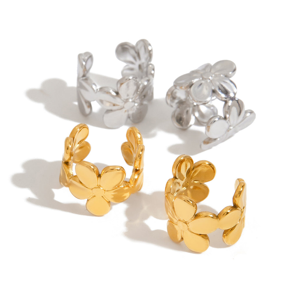Ear cuff flower ( unidad )