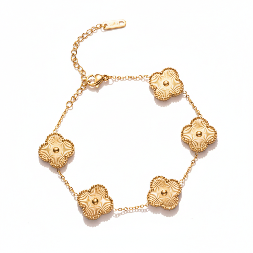 Pulsera trébol gold