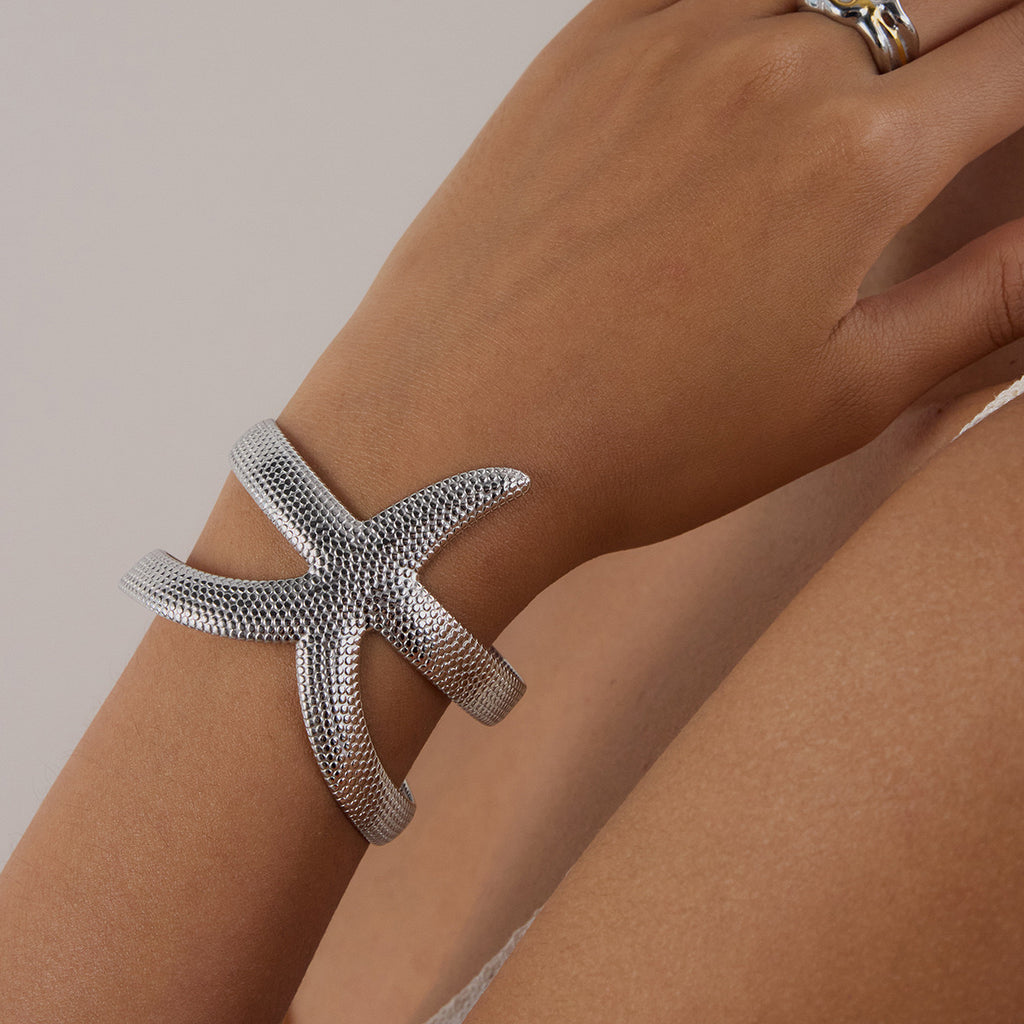 Brazalete Coral silver