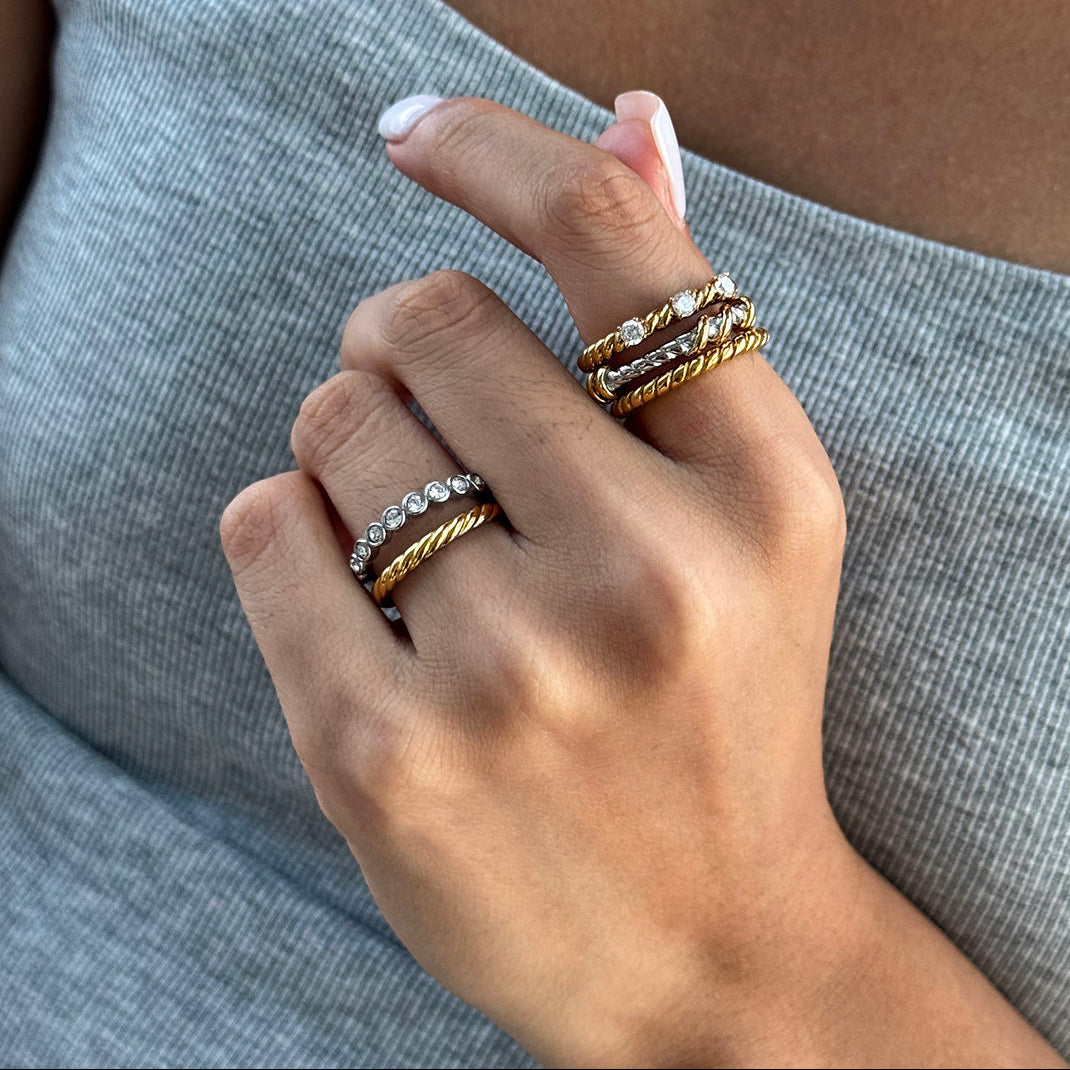 Anillo Twisted Dúo