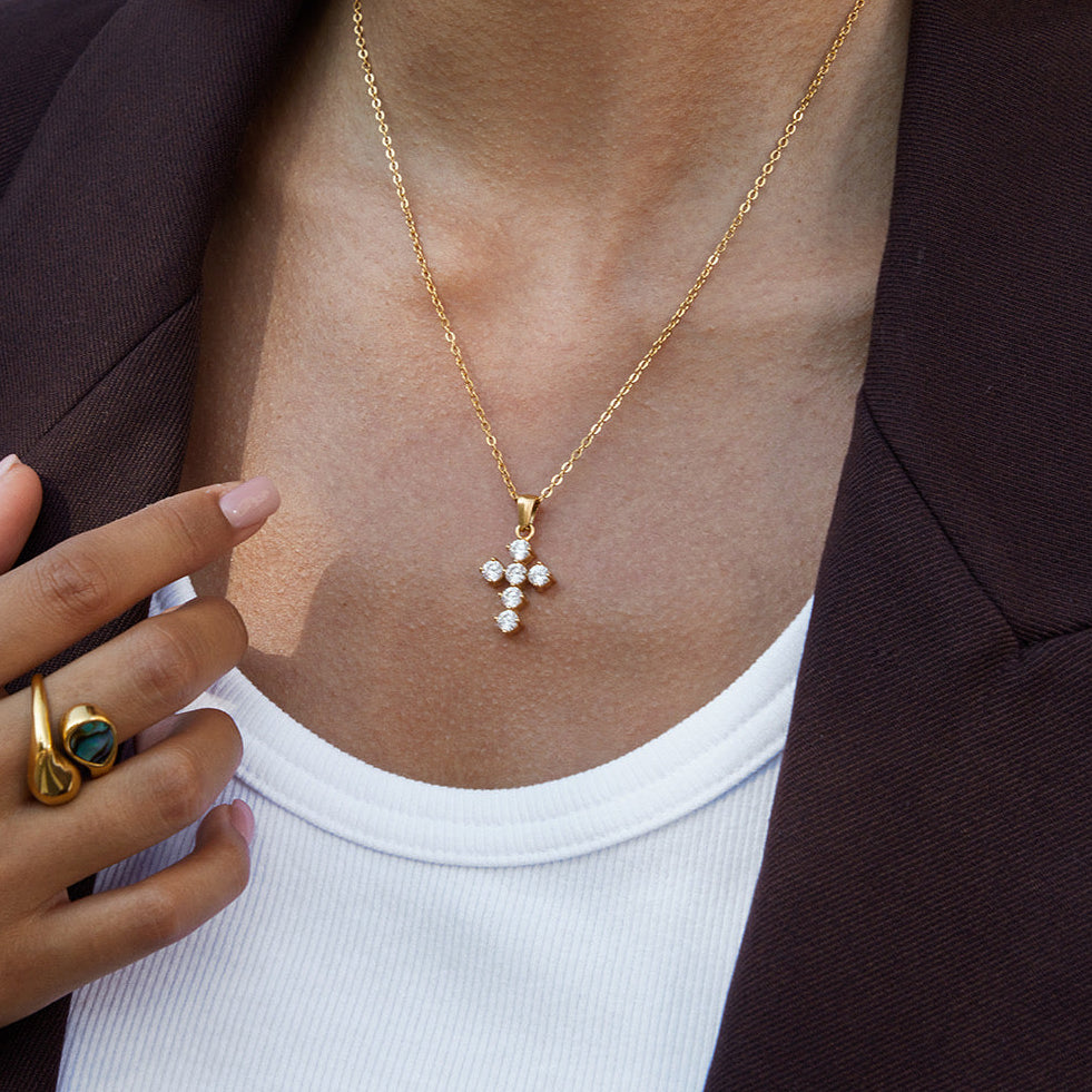 Cadena cruz Faith