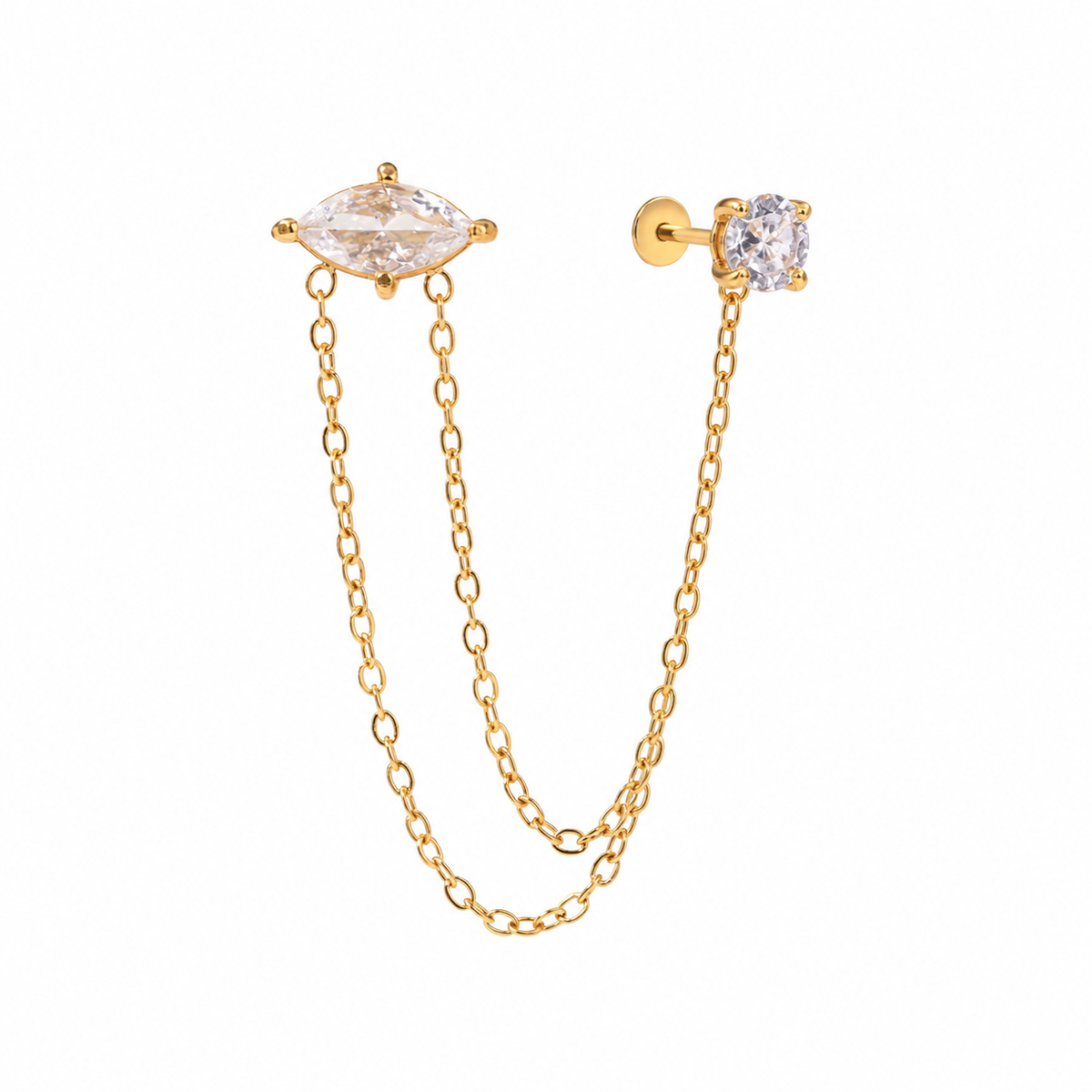 Pendiente Eye Gold Individual