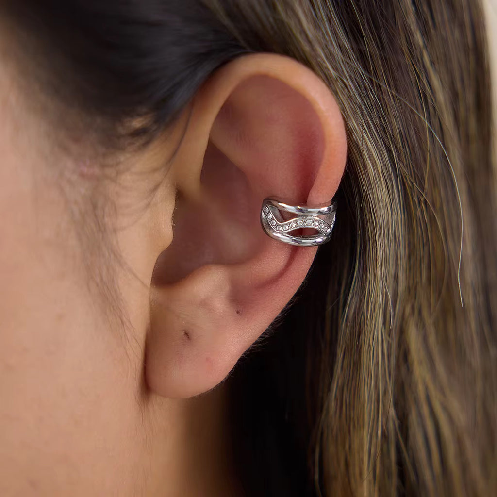 Ear cuff Silver (unidad)