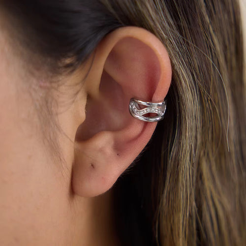 Ear cuff Silver (unidad)