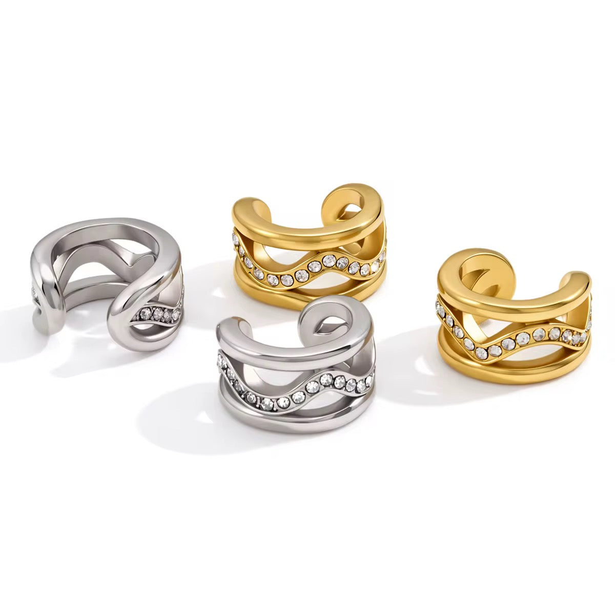 Ear cuff Silver (unidad)
