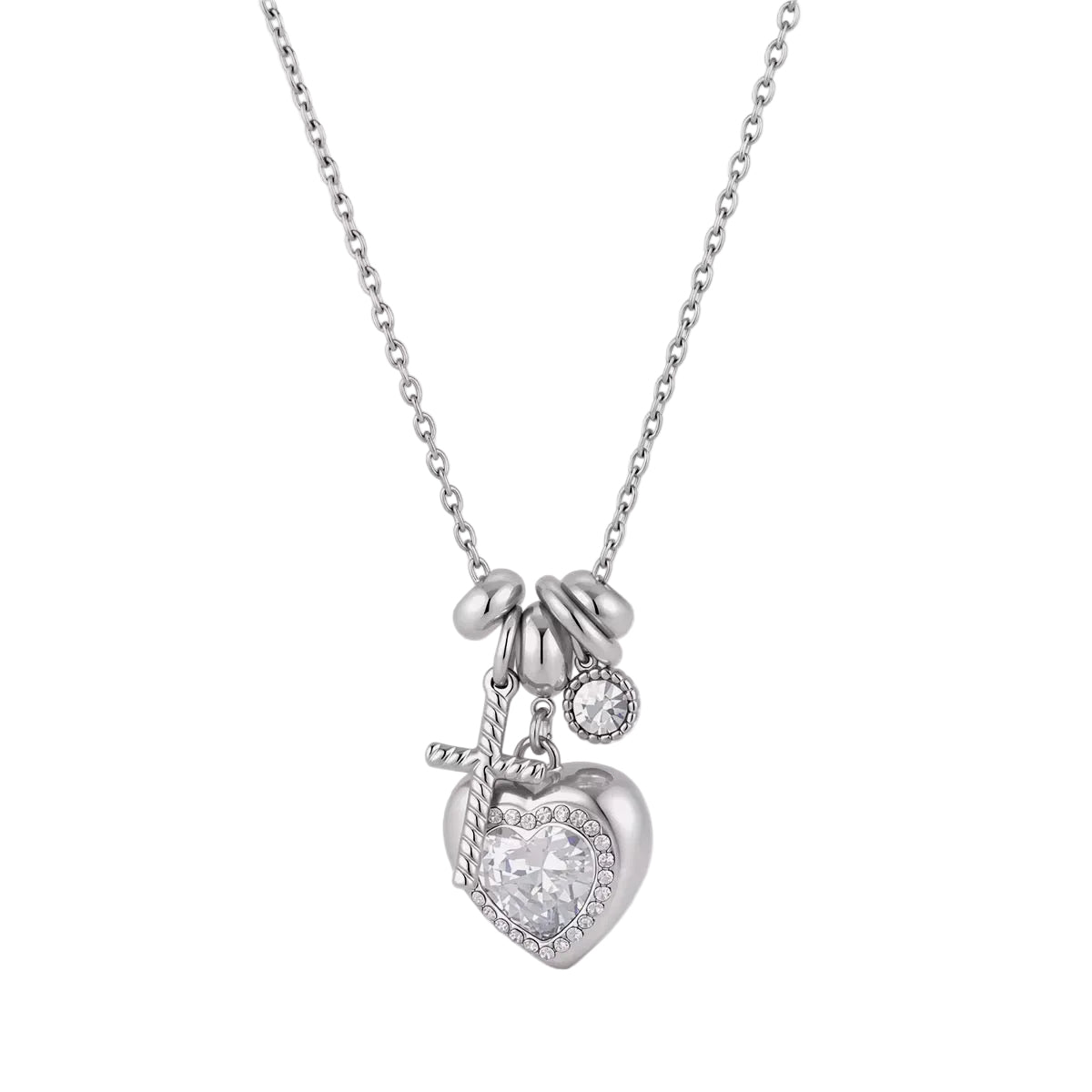 Cadena Heart Silver
