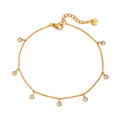 Tobillera Strass Gold