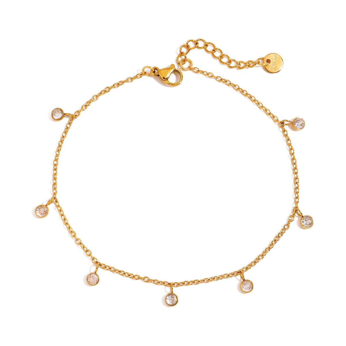 Tobillera Strass Gold