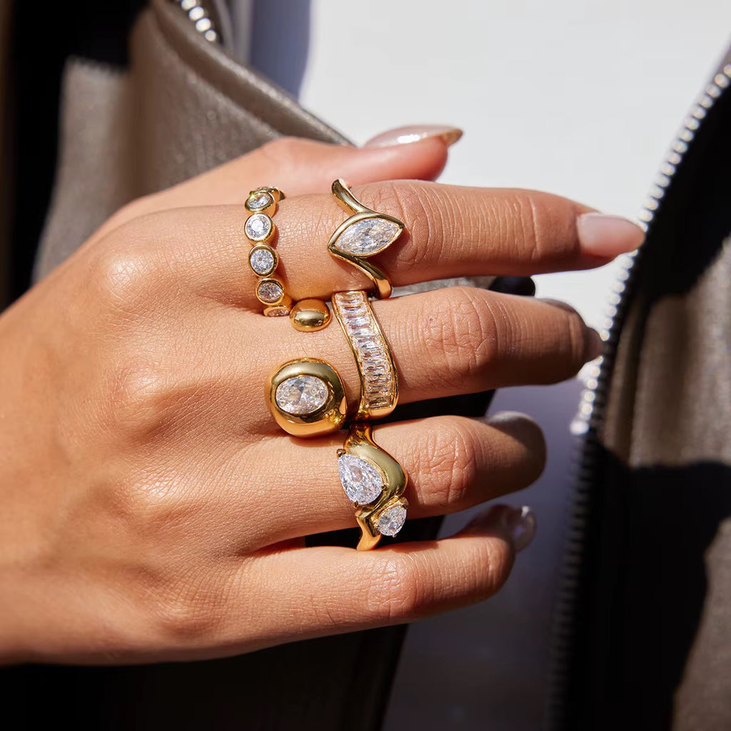 Anillo Ball White