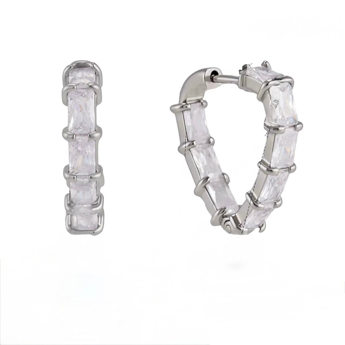 Pendientes V Silver