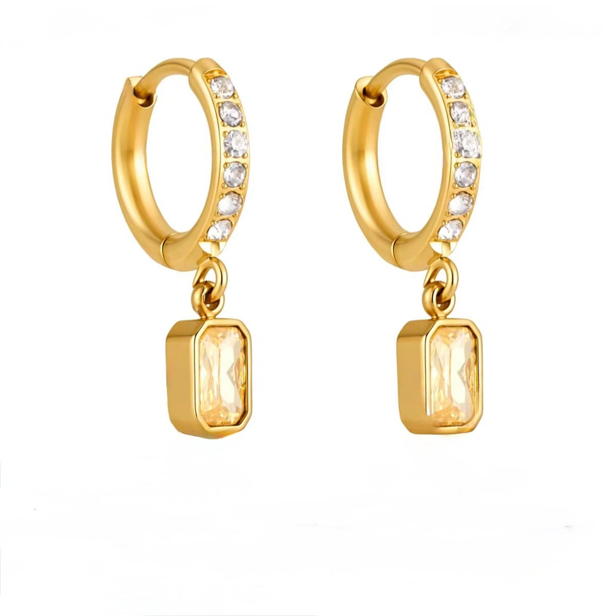 Pendientes Zircon Yellow