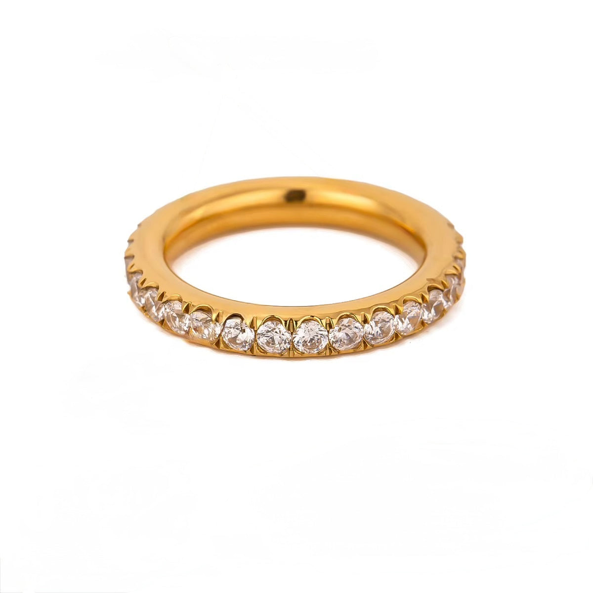 Anillo Ambar Chunky Gold