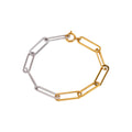 Pulsera eslabón bicolor