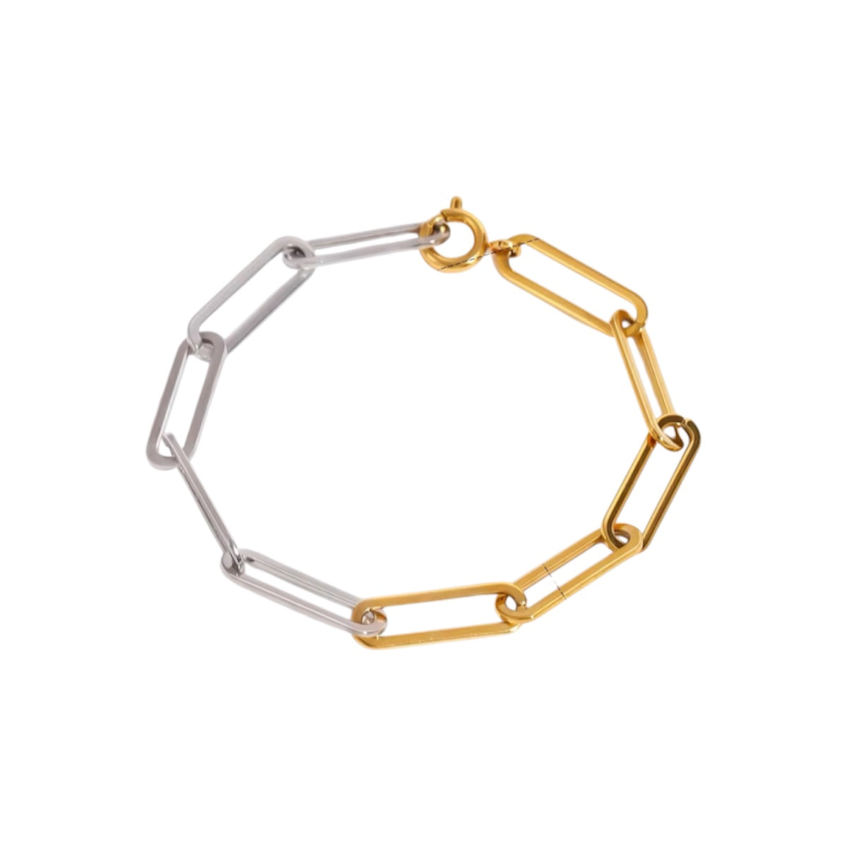 Pulsera eslabón bicolor